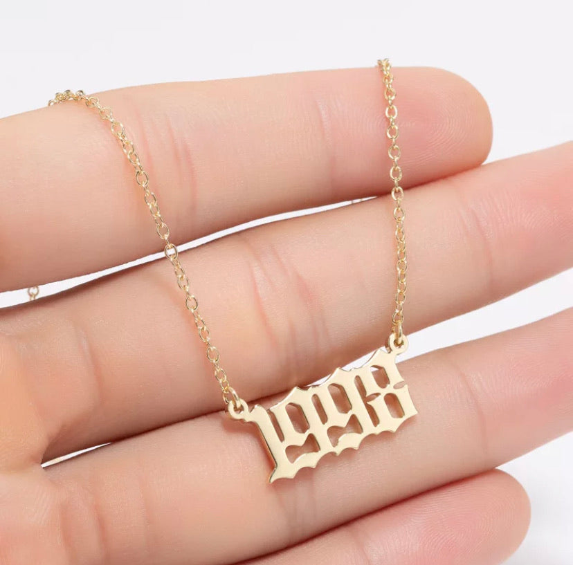 Birth Year Necklace